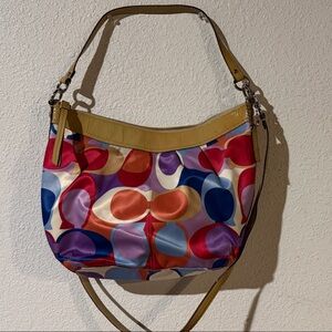 Coach signature Soho scarf convertible handbag